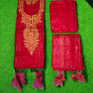 আনস্টিচড ডায়মন্ড ডিজাইন থ্রি পিস ফর লেডিস - Image 4