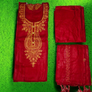 আনস্টিচড ডায়মন্ড ডিজাইন থ্রি পিস ফর লেডিস - Image 6