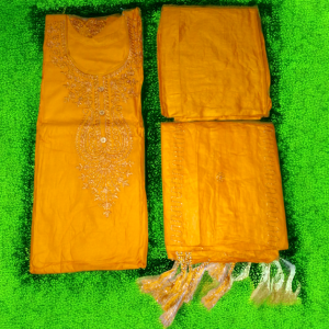 আনস্টিচড ডায়মন্ড ডিজাইন থ্রি পিস ফর লেডিস - Image 7